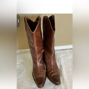 Naturalizer Phoenix Leather Western boho boots